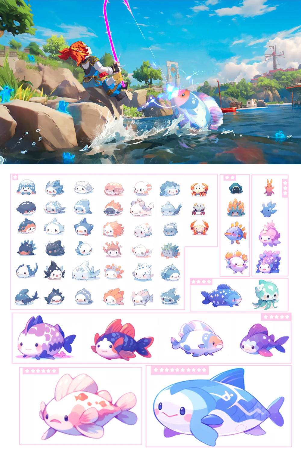 FISHING SYSTEM –COLLECT, COOK, SELL, EAT